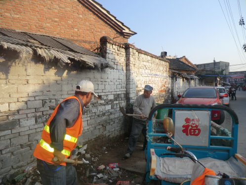 界首市西城办新阳社区文明创建