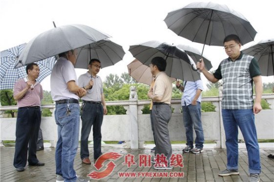 淮委调研界首地表水厂水源工作