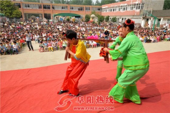 阜南非遗戏曲进校园