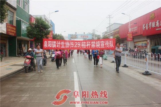 界首市泉阳镇结合秸秆禁烧开展“5.29”计生协会日宣传活动