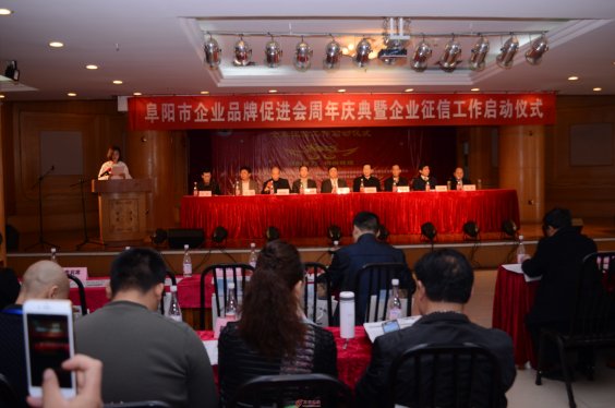 阜阳市企业品牌促进会周年庆典暨企业征信工作启动仪式