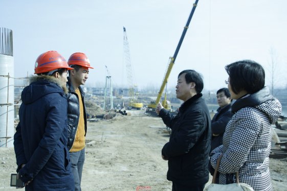 界首三座大桥建设加紧施工