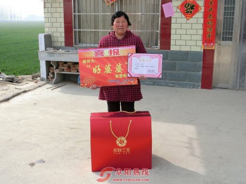 界首市舒庄镇对“好媳妇”“好婆婆” 进行表彰