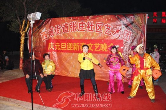 界首西城张庄社区举办“庆元旦颂模范”文艺演出