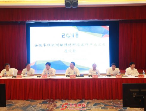 颍州区举行磁性材料及器件产业发展座谈会