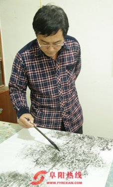 知名画家李庆海做客太和文化艺术交流中心