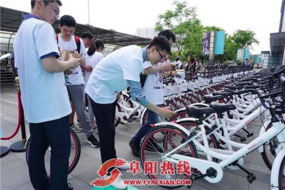 哈罗单车来到阜阳：要做绿色出行文明使者，不做“添堵”者