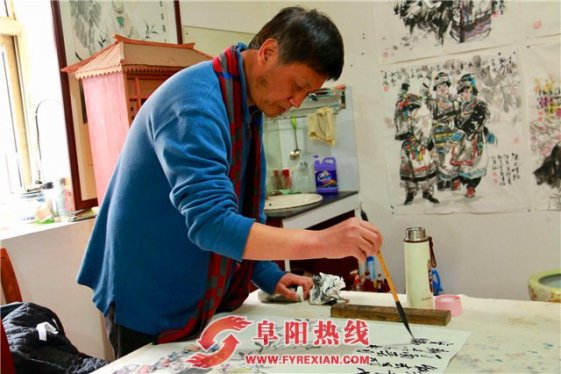 画家陈新立做客太和文化艺术交流中心