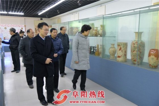 阜阳市委常委、常务副市长陈军到界首调研彩陶文化产业发展情况