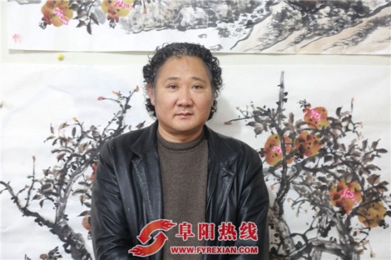 当代中国书画名家刘新安做客太和书画艺术交流中心