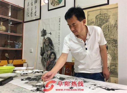 画家赵金鹏做客太和文化艺术交流中心