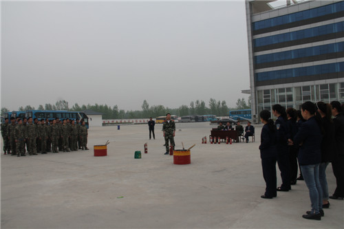 砀山百余名汽车站新招员工岗前先学消防